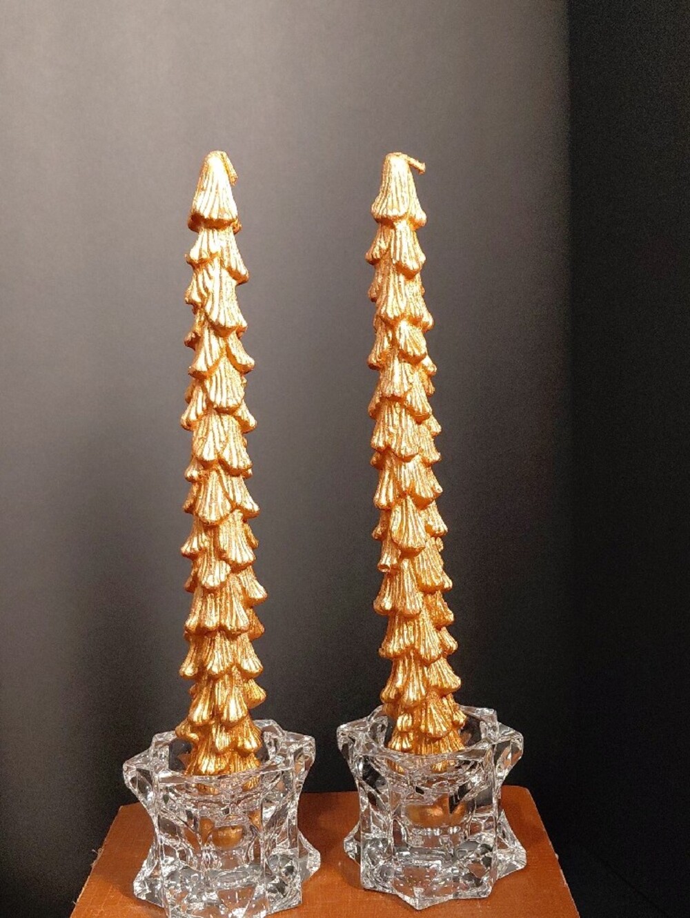 CREATIVE CO-OP Gold Decorative Candles